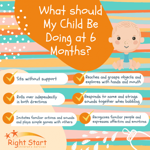 early childhood development chart for your child at 6 months