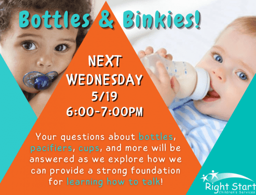 information about bottles, binkies, and pacifiers, for your baby or toddler
